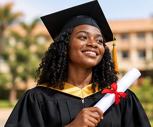 A PIIE graduate at graduation